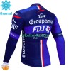 Fdj Groupama Cykeltrøje Viter Thermal Fleece 2024